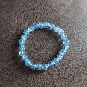 2$ Add On⭐ Blue Crackled Colorful Natural Stone Bracelet